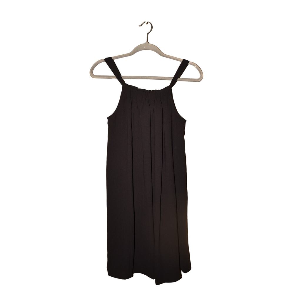 NINE WEST NEW $50 Black Sleeveless Halter Dress Tie Neck Lightweight Small‎